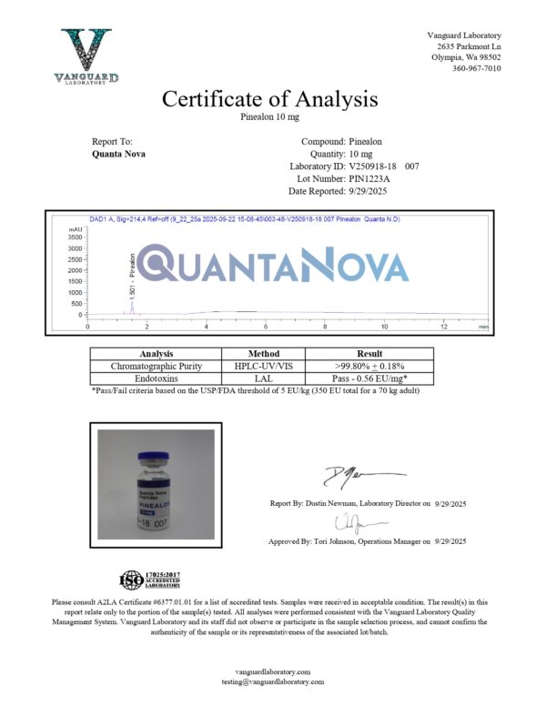 Pinealon | 10mg | 4 Pack | Lyophilized powder | Made In USA