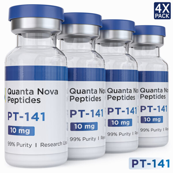 PT-141 | 10mg | 4 Pack | Lyophilized Powder | Made In USA
