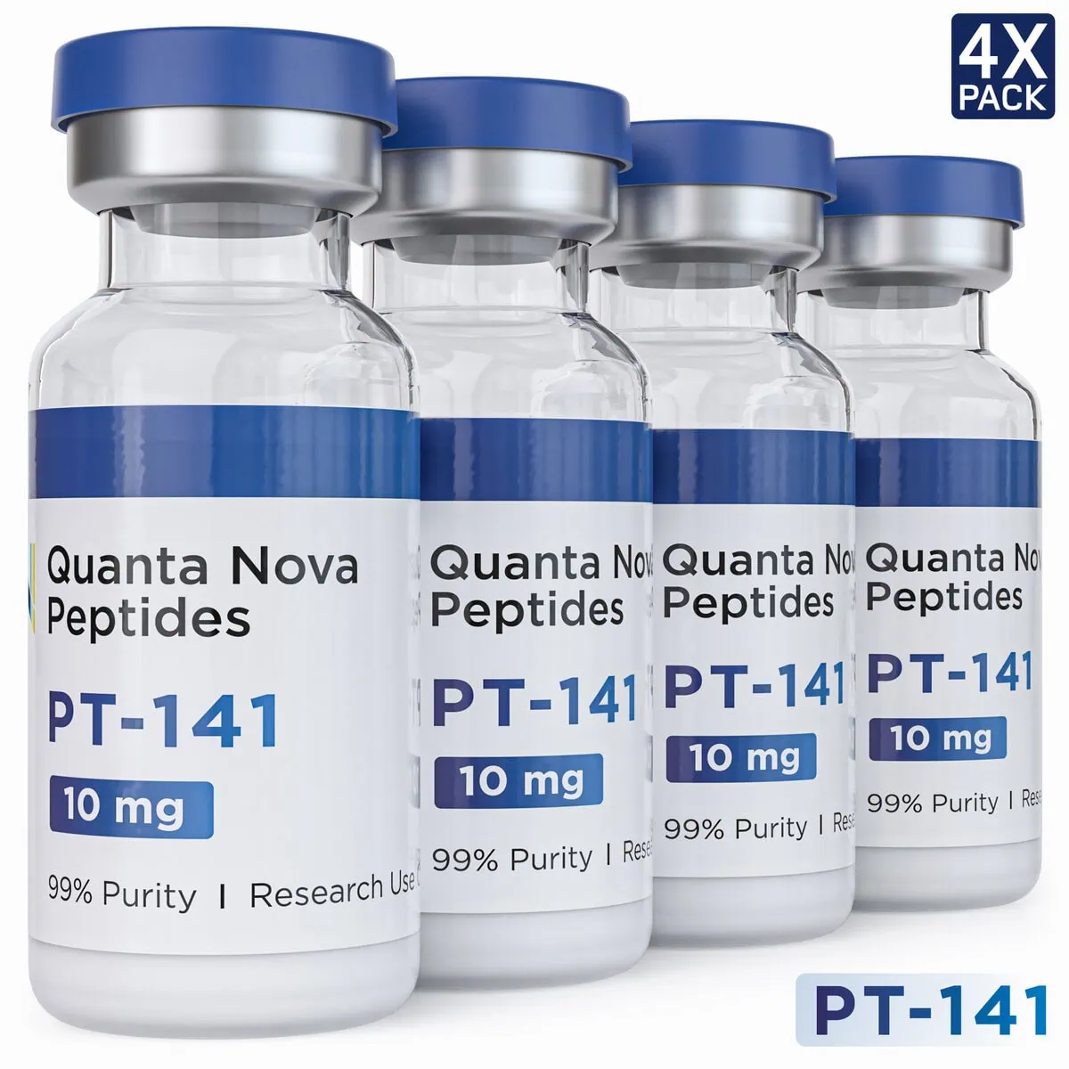 PT-141 | 10mg | 4 Pack | Lyophilized Powder | Made In USA