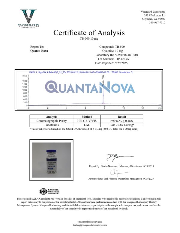 TB-500 |10mg | 4 Pack | Lyophilized Powder | Made In USA