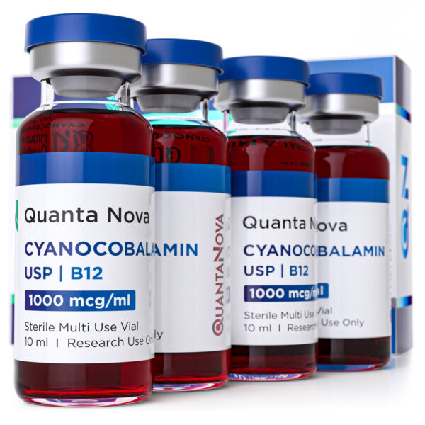 Vitamin B12 (Cyanocobalamin) 1000 mg/mL – 10 mL Vials (4-Pack)