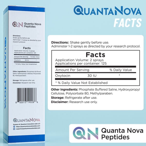 Oxytocin Spray — 15 IU Strength | 30 mL | 250-Spray Bottle