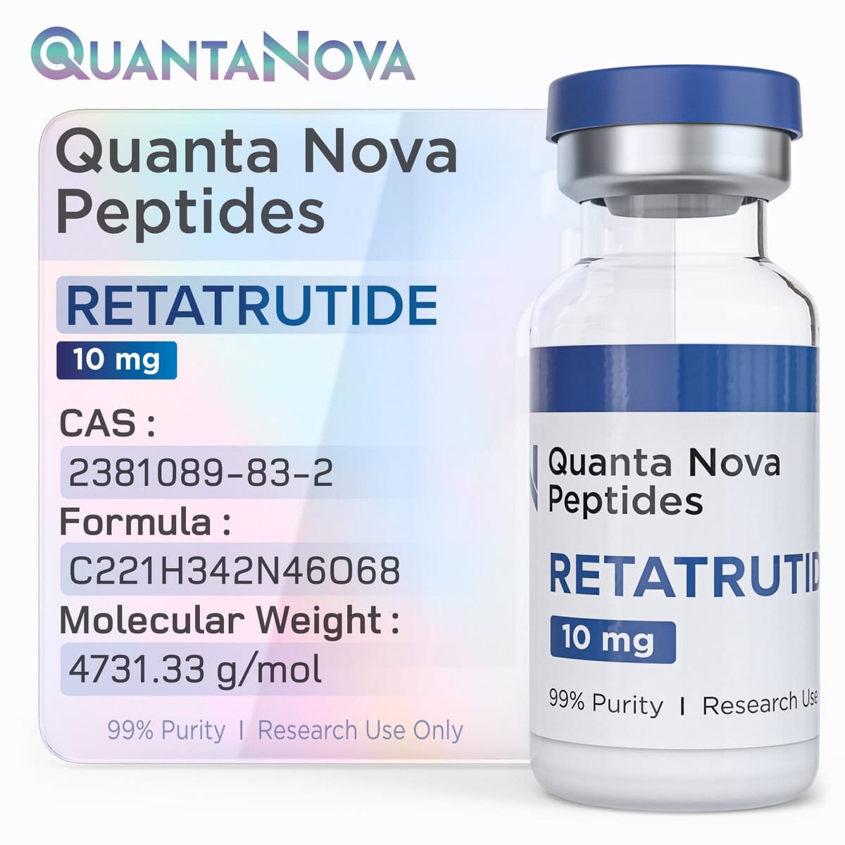 Retatrutide |10mg 4 Pack | Lyophilized powder | Made in USA