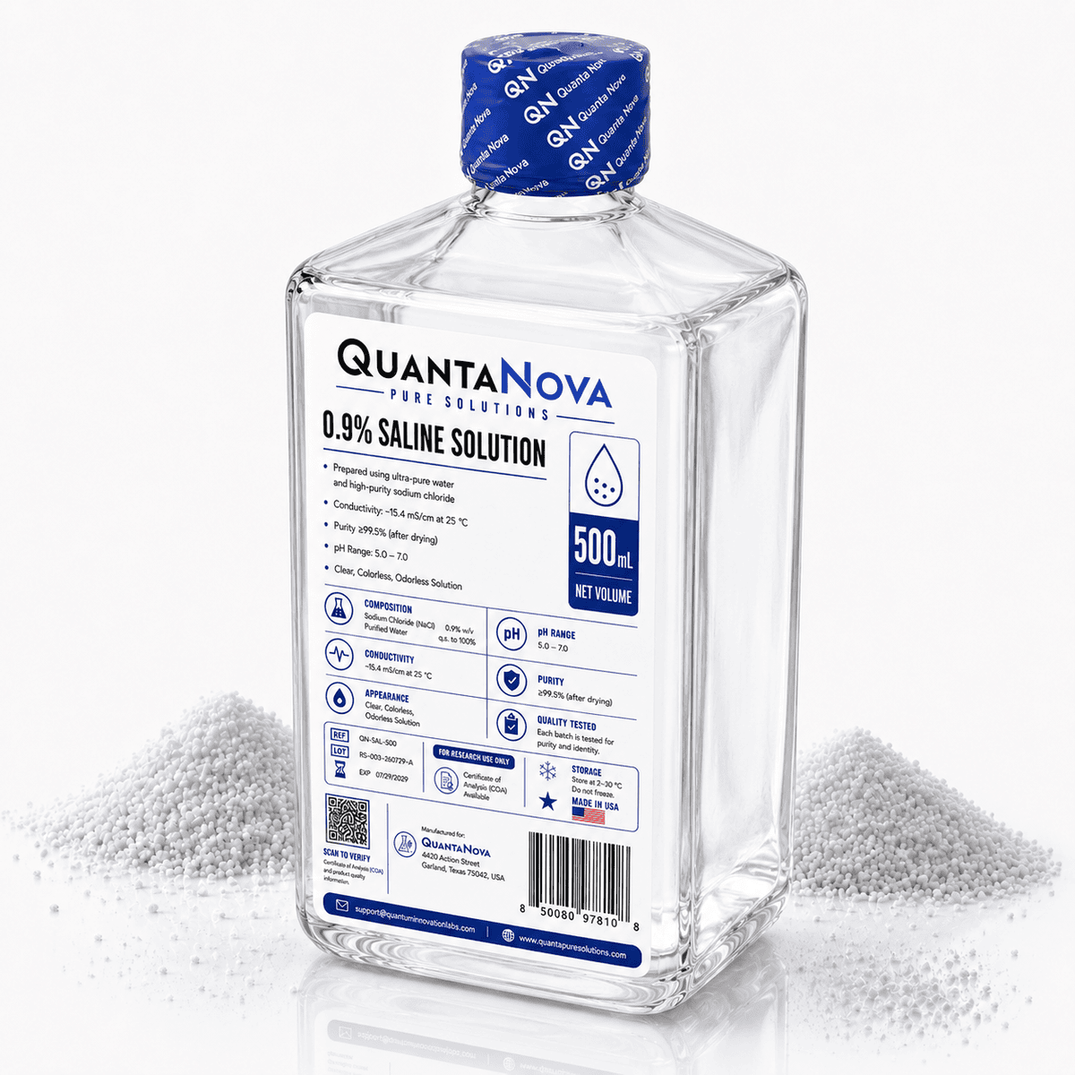 Normal Saline Solution 0.9%, USP Sodium Chloride 500 mL