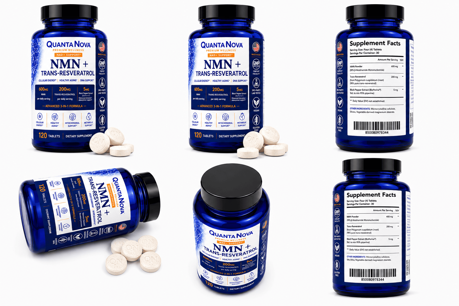 NMN+Trans-Resveratrol+BioPerine®