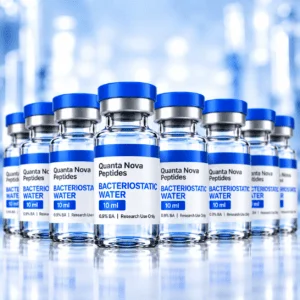 Bacteriostatic Water | 8 x 10 ML | 0.9% Benzyl Alcohol | Micron Filtered | Sterile Glass Vials