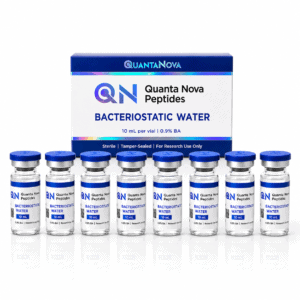 Bacteriostatic Water | 8 x 10 ML | 0.9% Benzyl Alcohol | Micron Filtered | Sterile Glass Vials