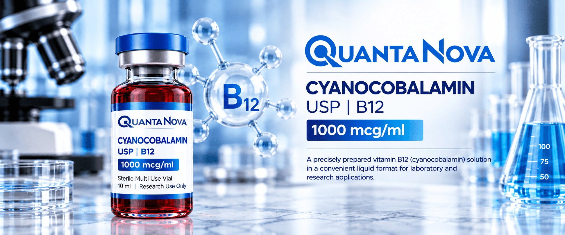 Quanta Nova Vitamin B12 Cyanocobalamin 1000 mcg/mL